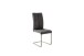 Freischwinger >HUDSON< (4er-Set) mit Griff, Edelstahl, Bezug anthrazit - 43x103x60 (BxHxT)
