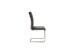 Freischwinger >HUDSON< (4er-Set) mit Griff, Edelstahl, Bezug anthrazit - 43x103x60 (BxHxT)