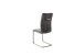 Freischwinger >HUDSON< (4er-Set) mit Griff, Edelstahl, Bezug anthrazit - 43x103x60 (BxHxT)