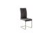Freischwinger >HUDSON< (4er-Set) mit Griff, Edelstahl, Bezug anthrazit - 43x103x60 (BxHxT)