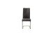 Freischwinger >HUDSON< (4er-Set) mit Griff, Edelstahl, Bezug anthrazit - 43x103x60 (BxHxT)