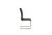 Freischwinger >HUDSON< (4er-Set) mit Griff, Edelstahl, Bezug anthrazit - 43x103x60 (BxHxT)