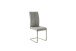 Freischwinger >HUDSON< (4er-Set) mit Griff, Edelstahl, Bezug grau - 43x103x60 (BxHxT)
