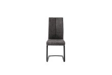 Freischwinger >HUDSON< (4er-Set) mit Griff, Bezug anthrazit - 43x103x60 (BxHxT)