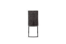 Freischwinger >HUDSON< (4er-Set) mit Griff, Bezug anthrazit - 43x103x60 (BxHxT)