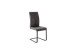 Freischwinger >HUDSON< (4er-Set) mit Griff, Bezug anthrazit - 43x103x60 (BxHxT)