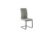 Freischwinger >HUDSON< (4er-Set) mit Griff, Bezug grau - 43x103x60 (BxHxT)