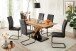 Freischwinger >HUDSON< (4er-Set) mit Griff, Bezug grau - 43x103x60 (BxHxT)