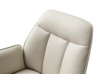 Armlehnstuhl >RAFAELA< (2er-Set) drehbar, Bezug creme - 62x89x64cm (BxHxT)