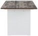 Küchentisch >Abbe< in Weiß, MDF/Kiefer - 180x76x90cm (BxHxT)