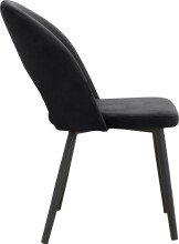 Esszimmerstuhl >Benne< (2er-Set) in Schwarz, Samt - 52x87x65cm (BxHxT)