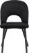 Esszimmerstuhl >Benne< (2er-Set) in Schwarz, Samt - 52x87x65cm (BxHxT)