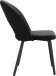 Esszimmerstuhl >Benne< (2er-Set) in Schwarz, Samt - 52x87x65cm (BxHxT)