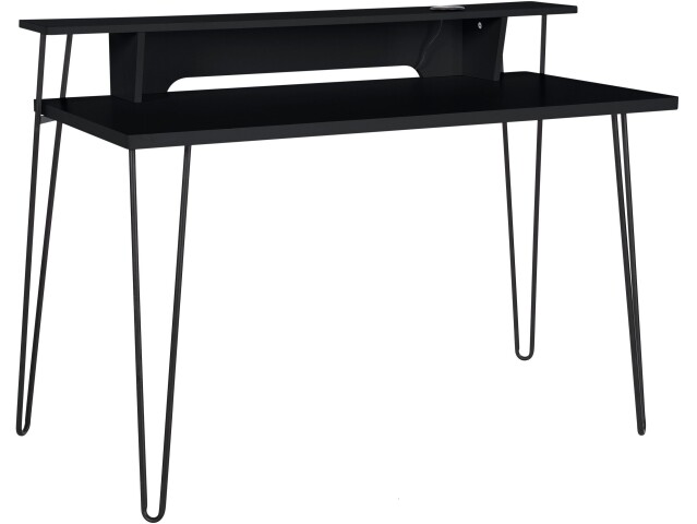 Schreibtisch >Hermine< in Schwarz - 115x86x58cm (BxHxT)