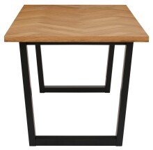 Esstisch >Hermine< in Natur, MDF - 180x76x90cm (BxHxT)