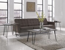 Couchtisch >Sone< in Grau - 105x45x49cm (BxHxT)