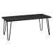 Couchtisch >Sone< in Schwarz - 105x45x49cm (BxHxT)