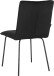 Küchenstuhl >Gudleik< (2er-Set) in Schwarz, Samt/Metall - 48x85x59cm (BxHxT)