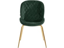 Küchenstuhl >Hallvard< (2er-Set) in Grün, Samt - 49x84x65cm (BxHxT)