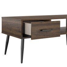 Schreibtisch >Sone< in Braun - 100x67x49 (BxHxT)