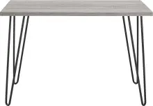 Arbeitstisch >Sone< in Grau - 100x67x49 (BxHxT)