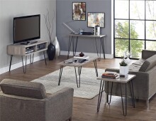 Arbeitstisch >Sone< in Grau - 100x67x49 (BxHxT)