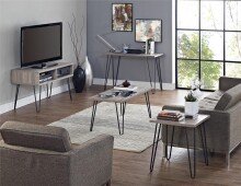 Arbeitstisch >Sone< in Grau - 100x67x49 (BxHxT)