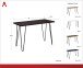 Schreibtisch >Sone< in Braun - 100x68x49 (BxHxT)