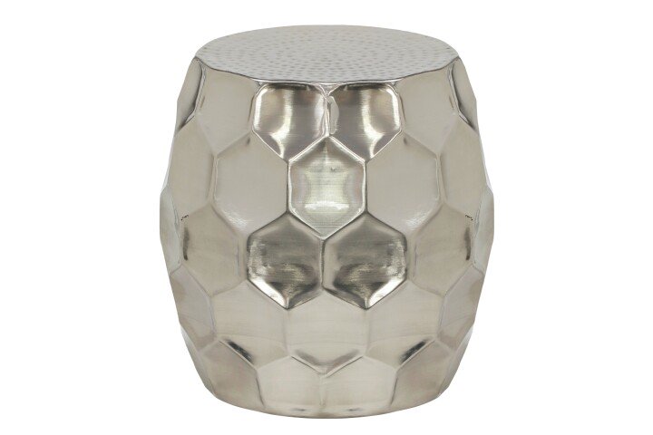 Beistelltisch >Osmund< in Grau, Metall - 46x46x46cm (BxHxT)