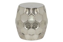 Beistelltisch >Osmund< in Grau, Metall - 46x46x46cm...