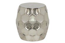 Beistelltisch >Osmund< in Grau, Metall - 46x46x46cm (BxHxT)