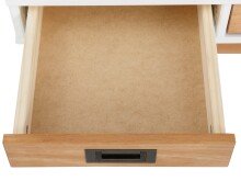 Schreibtisch >Alrik< in Weiß, MDF - 100x75x50cm (BxHxT)