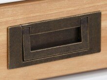 Schreibtisch >Alrik< in Weiß, MDF - 100x75x50cm (BxHxT)