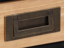 Schreibtisch >Alrik< in Schwarz, MDF - 100x75x50cm (BxHxT)