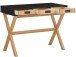 Schreibtisch >Alrik< in Schwarz, MDF - 100x75x50cm (BxHxT)