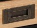 Schreibtisch >Alrik< in Schwarz, MDF - 100x75x50cm (BxHxT)