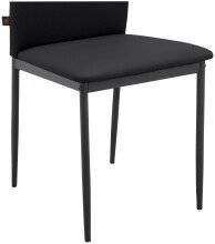 Küchenstuhl >Saerik< (2er-Set) in Schwarz, PU - 44x88x51cm (BxHxT)