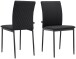 Küchenstuhl >Saerik< (2er-Set) in Schwarz, PU - 44x88x51cm (BxHxT)