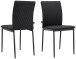 Küchenstuhl >Saerik< (2er-Set) in Schwarz, PU - 44x88x51cm (BxHxT)