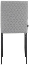 Polsterstuhl >Saerik< (2er-Set) in Grau, PU - 44x88x51cm (BxHxT)