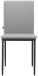 Polsterstuhl >Saerik< (2er-Set) in Grau, PU - 44x88x51cm (BxHxT)