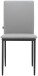 Polsterstuhl >Saerik< (2er-Set) in Grau, PU - 44x88x51cm (BxHxT)