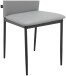 Polsterstuhl >Saerik< (2er-Set) in Grau, PU - 44x88x51cm (BxHxT)
