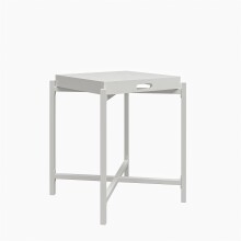 Beistelltisch >Barbro< in Weiß - 43x51x43 (BxHxT)