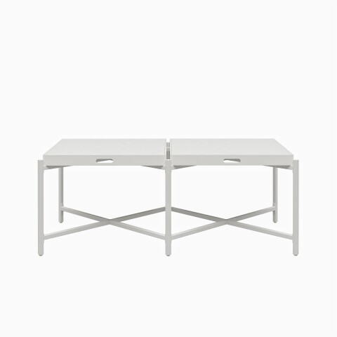 Couchtisch >Barbro< in Weiß - 119x44x61 (BxHxT)