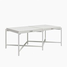Couchtisch >Barbro< in Weiß - 119x44x61 (BxHxT)