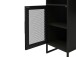 Schreibtisch >Bernhard< in Schwarz, MDF/Metall - 121x76x50cm (BxHxT)
