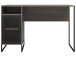 Schreibtisch >Bernhard< in Grau, MDF/Metall - 121x76x50cm (BxHxT)