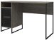 Schreibtisch >Bernhard< in Grau, MDF/Metall - 121x76x50cm (BxHxT)