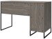 Schreibtisch >Bernhard< in Grau, MDF/Metall - 121x76x50cm (BxHxT)